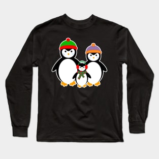 Cute Penguin Family Long Sleeve T-Shirt